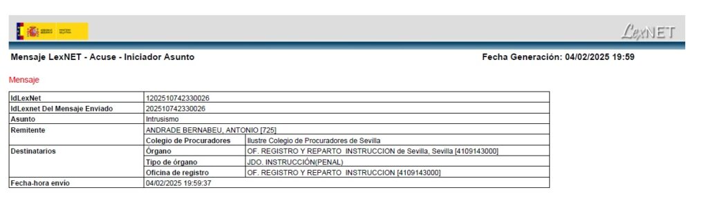 Querella criminal intrusismo Manuel Huerta Lazarus